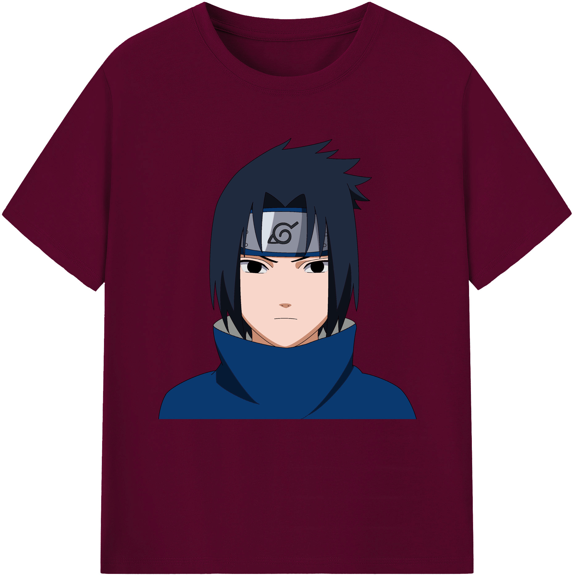 （画像用） NARUTO -ナルト- うちは サスケ Uchiha Sasuke レディースカジュアルプリントTシャツ（綿100％）